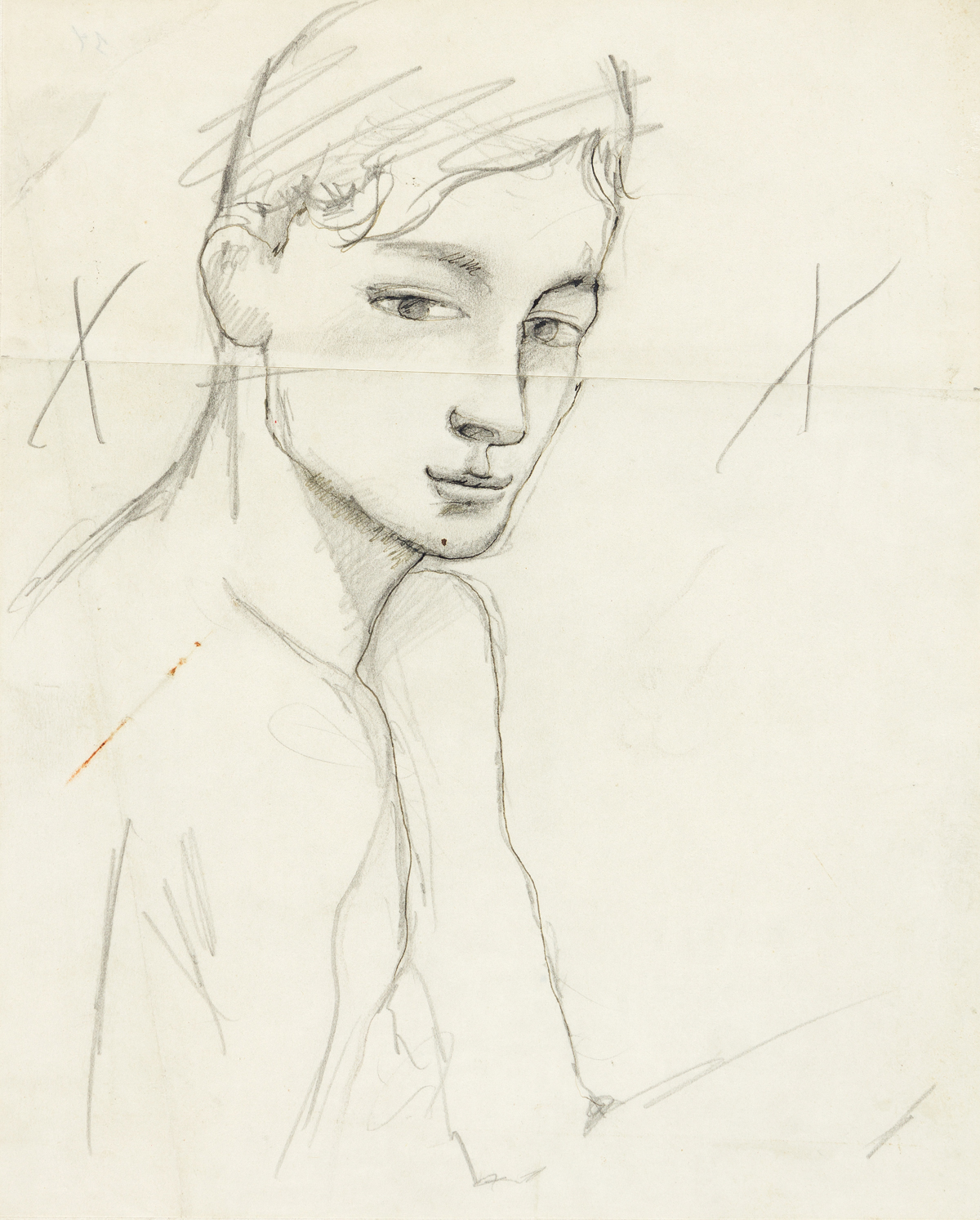 JEAN COCTEAU (1889-1963) Le garçon au Grand Véfour, Palais-Royal (Edouard Dermit).